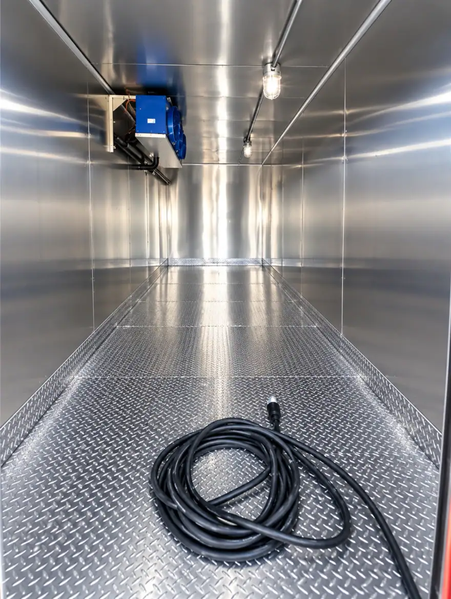 12ft Refrigerated Trailer refrigerated trailer rental: 12ft refrigerated trailer interior cooling system