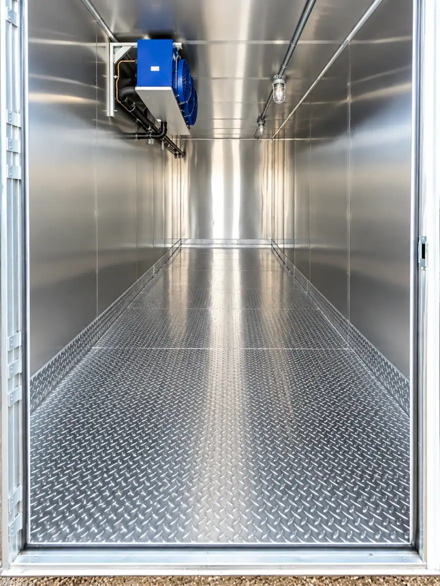 20ft Refrigerated Container refrigerated trailer rental: 20ft refrigerated trailer interior cooling unit