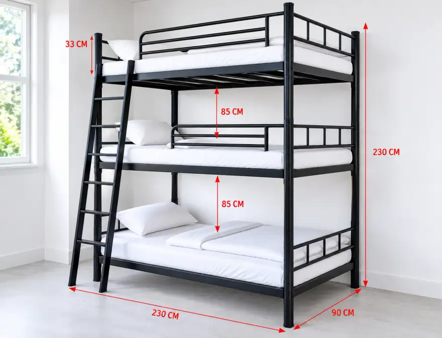 20ft Accommodation (VIP) bunk bed sleeper trailer: 20ft vip accommodation bunk bed dimensions