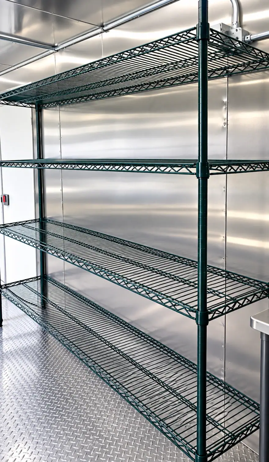38ft Low-Temp Conveyor Dishwashing Trailer commercial dishwashing trailer: commercial dish trailer interior