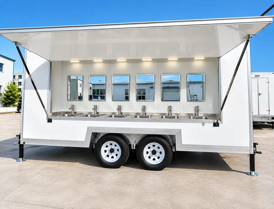 Handwashing Sink Trailer commercial dishwashing trailer: mobile hand washing station trailer