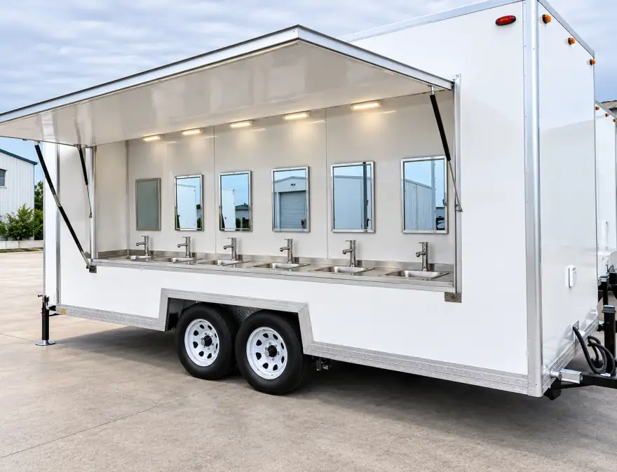 Handwashing Sink Trailer commercial dishwashing trailer: portable hand washing sink trailer