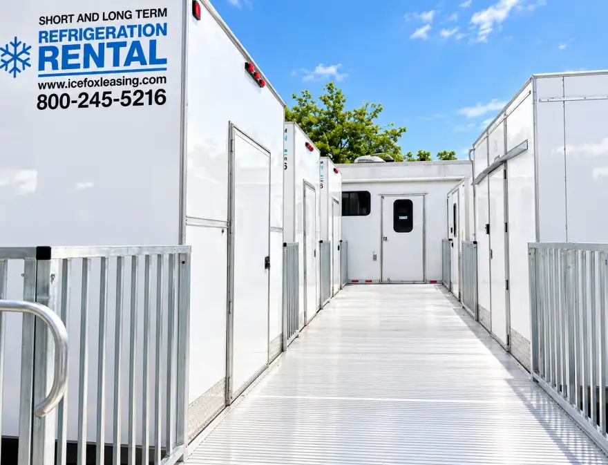 Emergency refrigeration trailer rental exterior