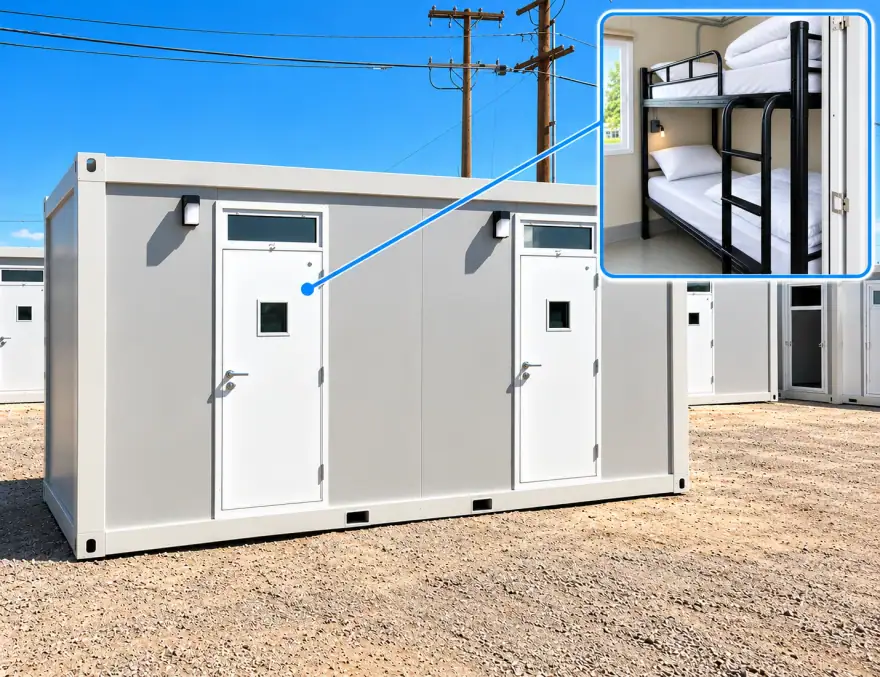 Sleeper Trailer (2 Stalls) bunk bed sleeper trailer: sleeper trailer 2 stall exterior with bunk room